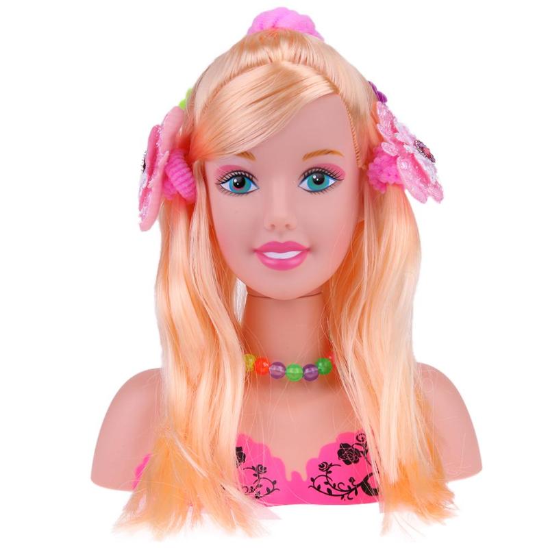 Hair Styling Doll Head Kids Toys