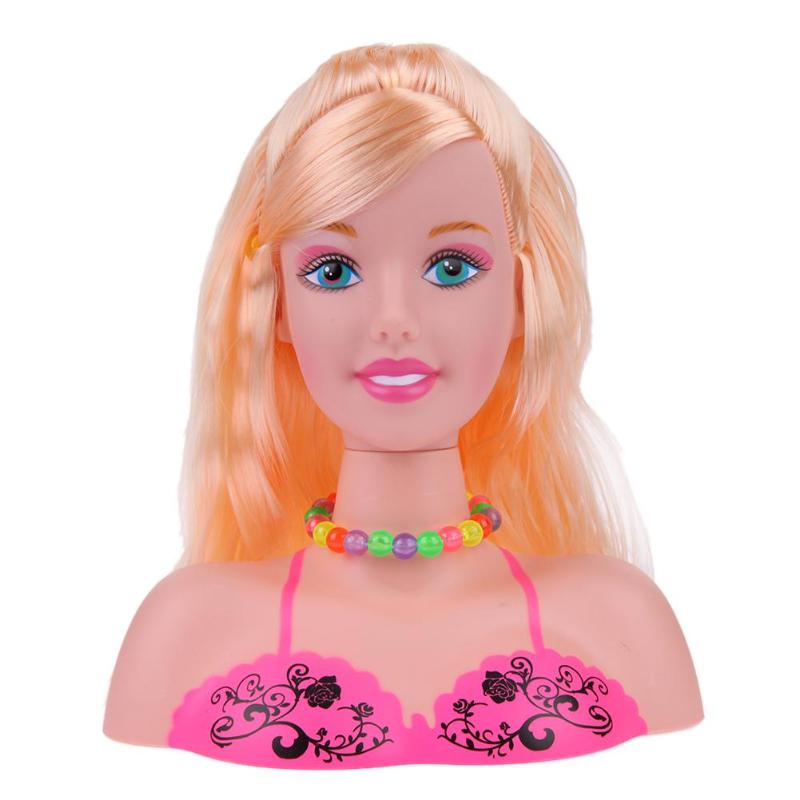 Hair Styling Doll Head Kids Toys