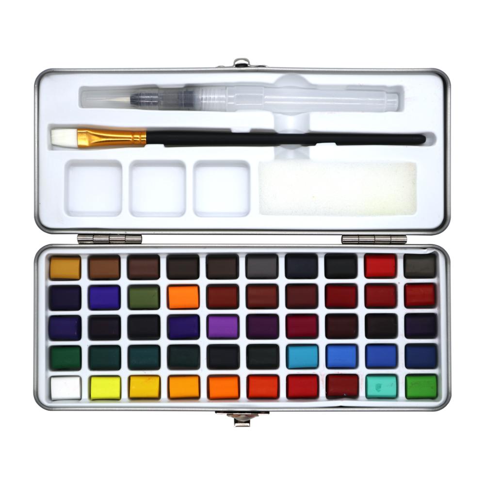 Watercolor Paint Set 50 Assorted Colors