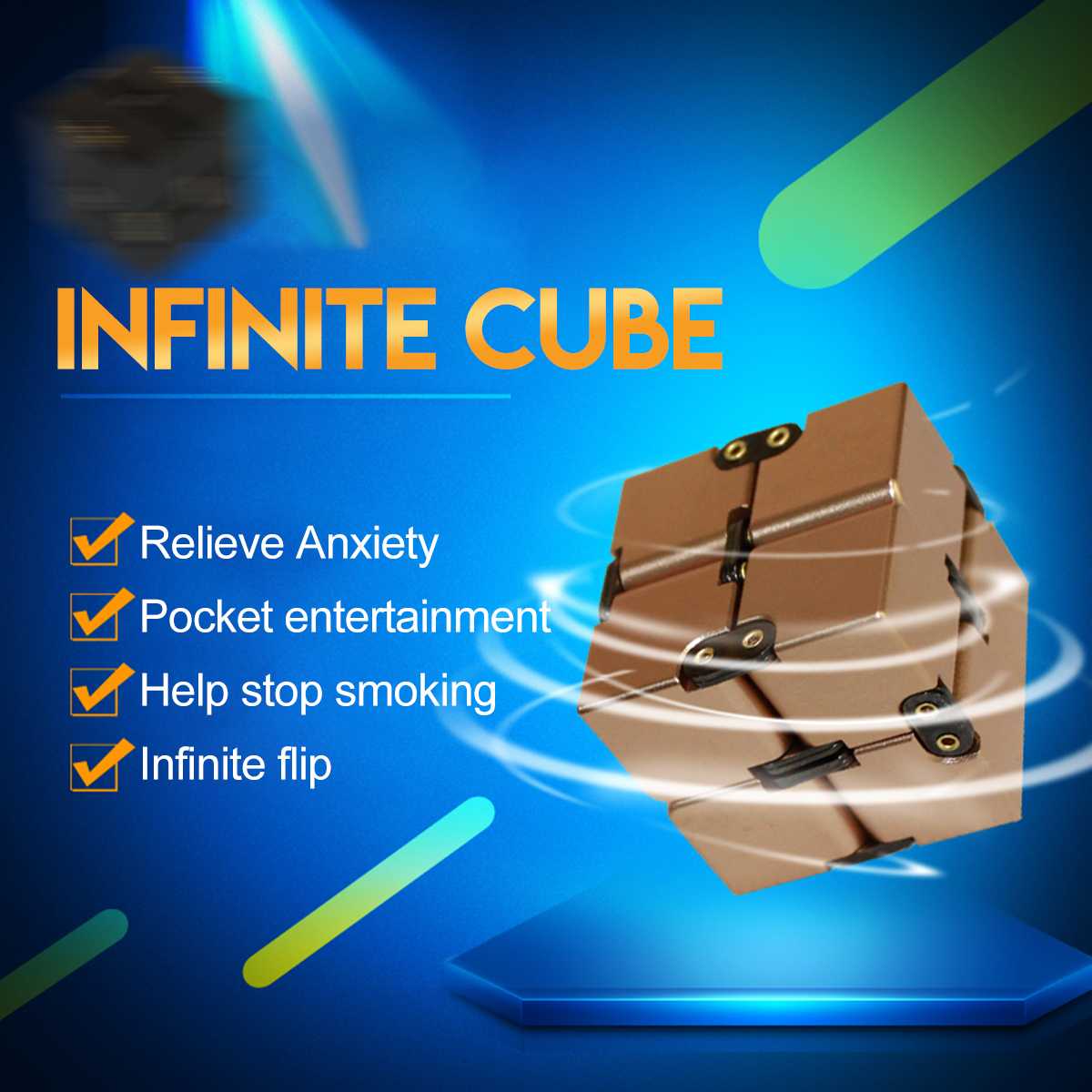 Infinity Cube Relieves Stress and Anxiety Fidget