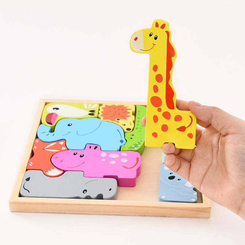 Wooden Puzzle For Kids 3D Animals