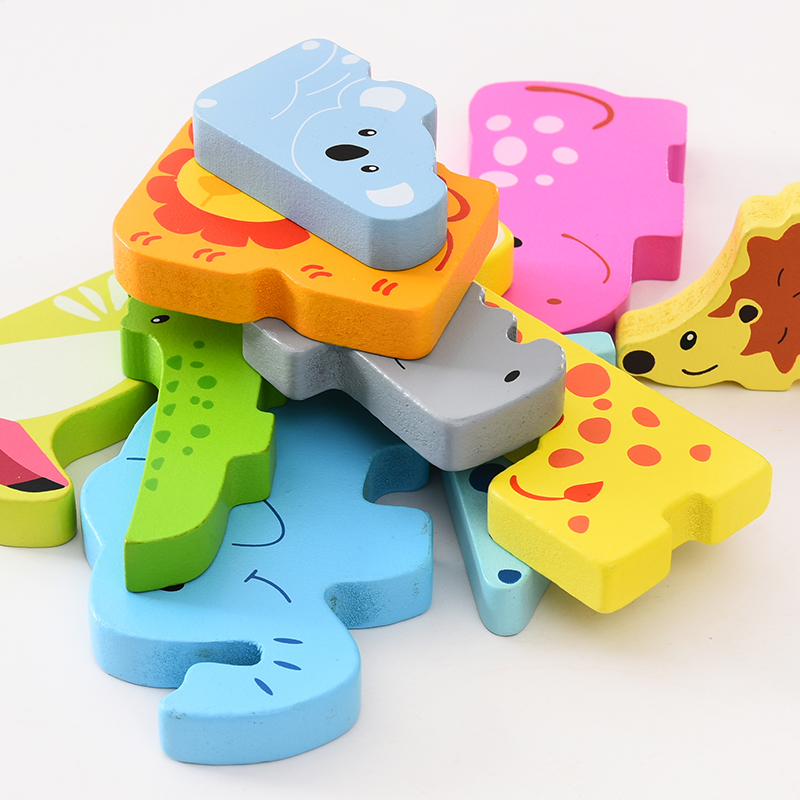 Wooden Puzzle For Kids 3D Animals