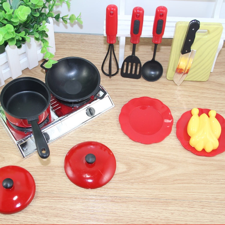 Kids Kitchen Set 13PC Toy Cooking Kit