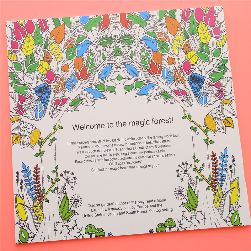 Adult Coloring Book Enchanted Forest