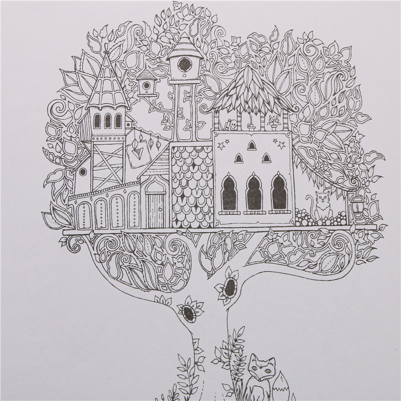 Adult Coloring Book Enchanted Forest