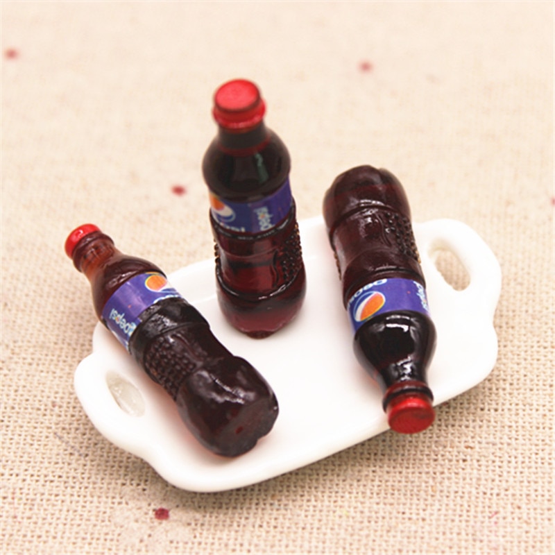 Mini Soda Bottles Miniature Decor (10pcs)