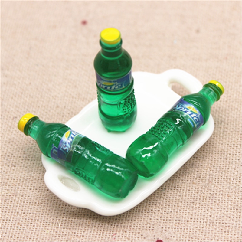 Mini Soda Bottles Miniature Decor (10pcs)