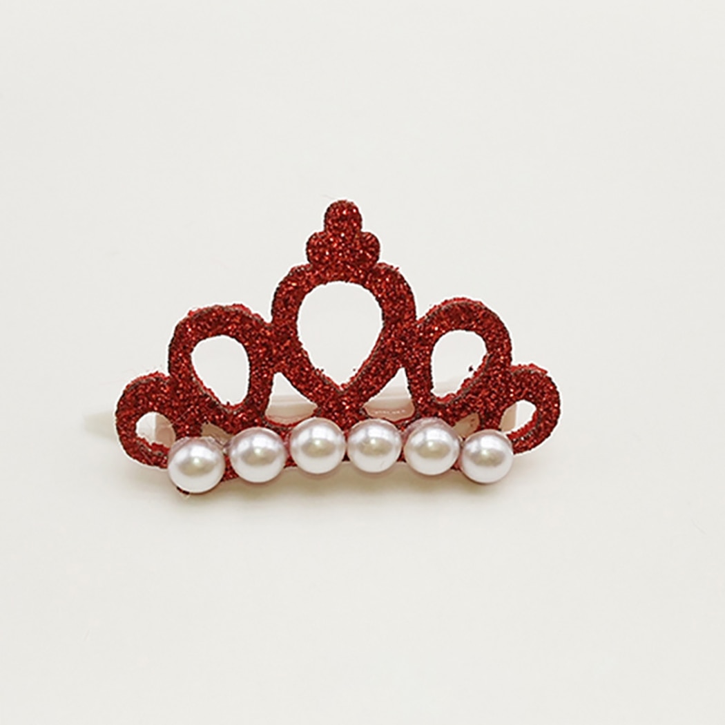 Clip-On Faux Pearl Dog Tiaras (5pcs)