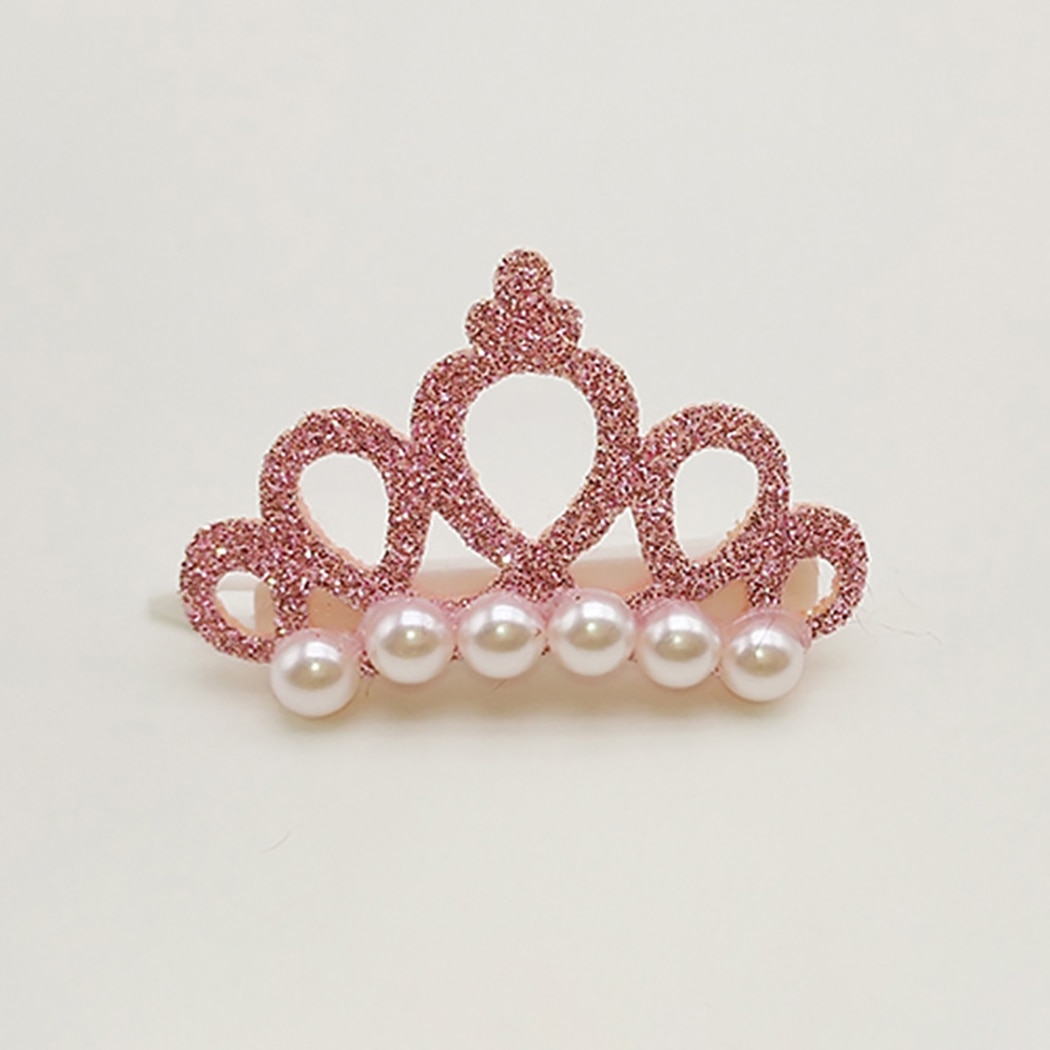 Clip-On Faux Pearl Dog Tiaras (5pcs)