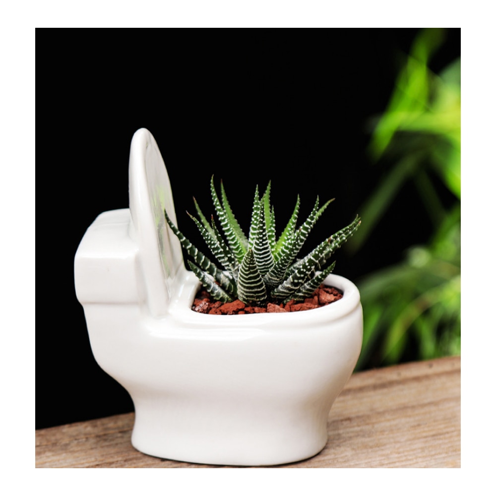 Ceramic Toilet Flower Pot