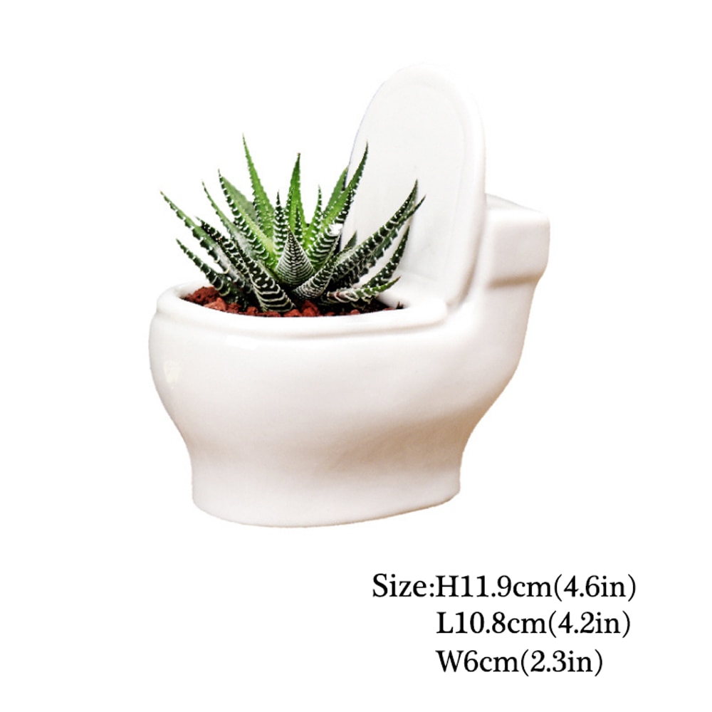 Ceramic Toilet Flower Pot