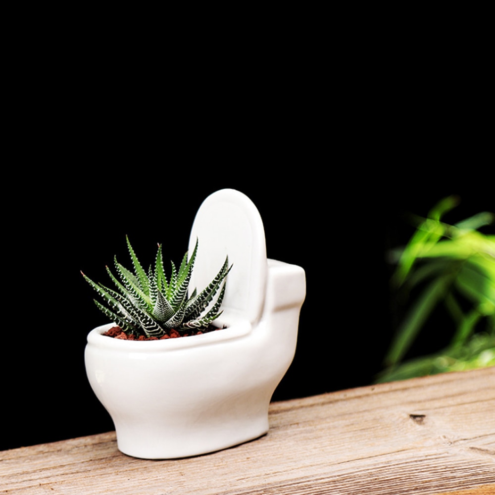 Ceramic Toilet Flower Pot