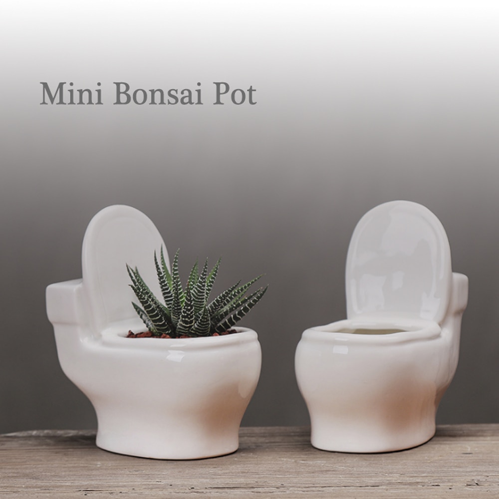 Ceramic Toilet Flower Pot