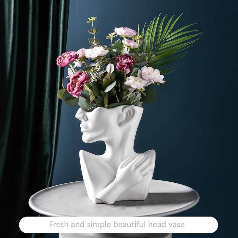 Head Plant Pot European Style Vase