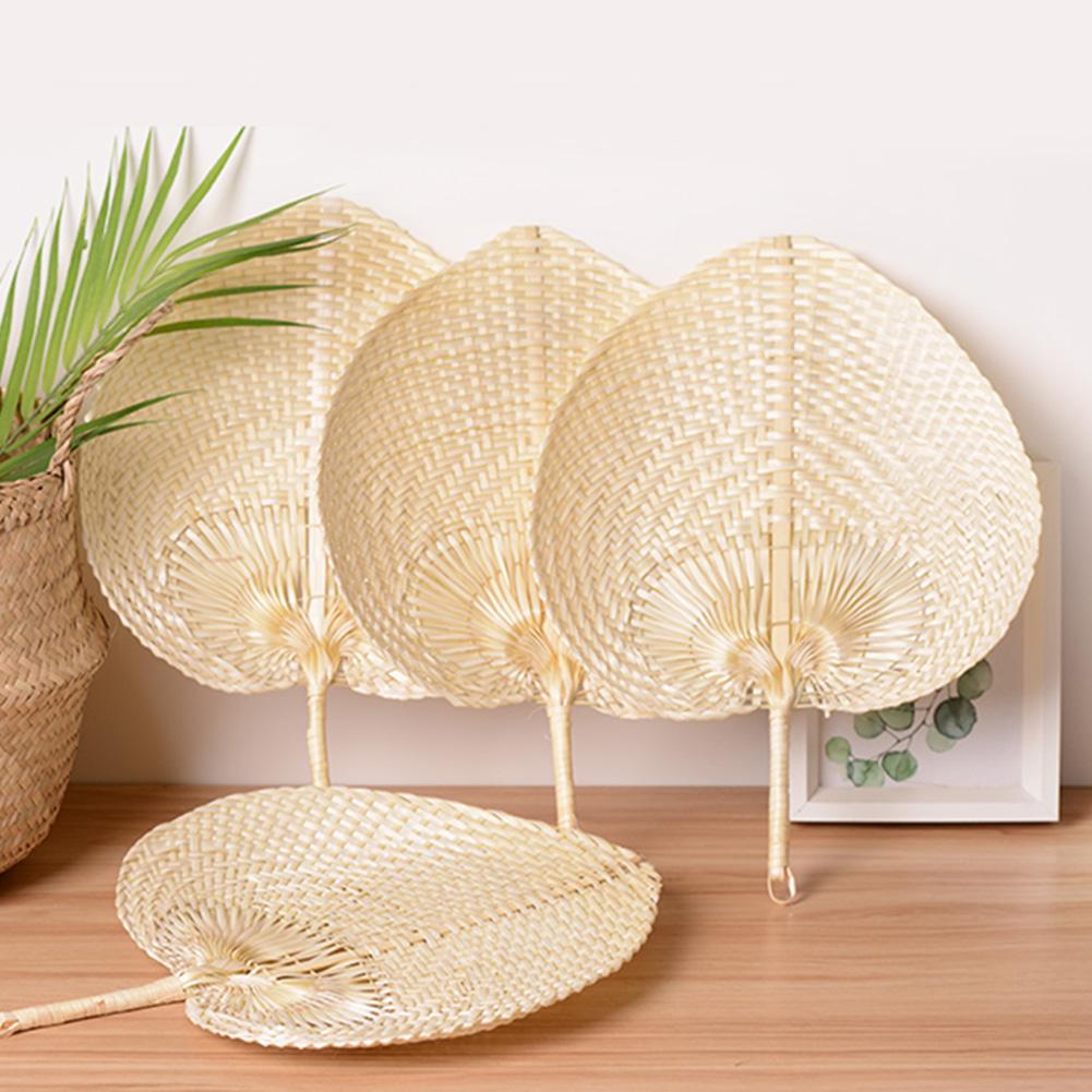 Natural Bamboo Woven Straw Fan