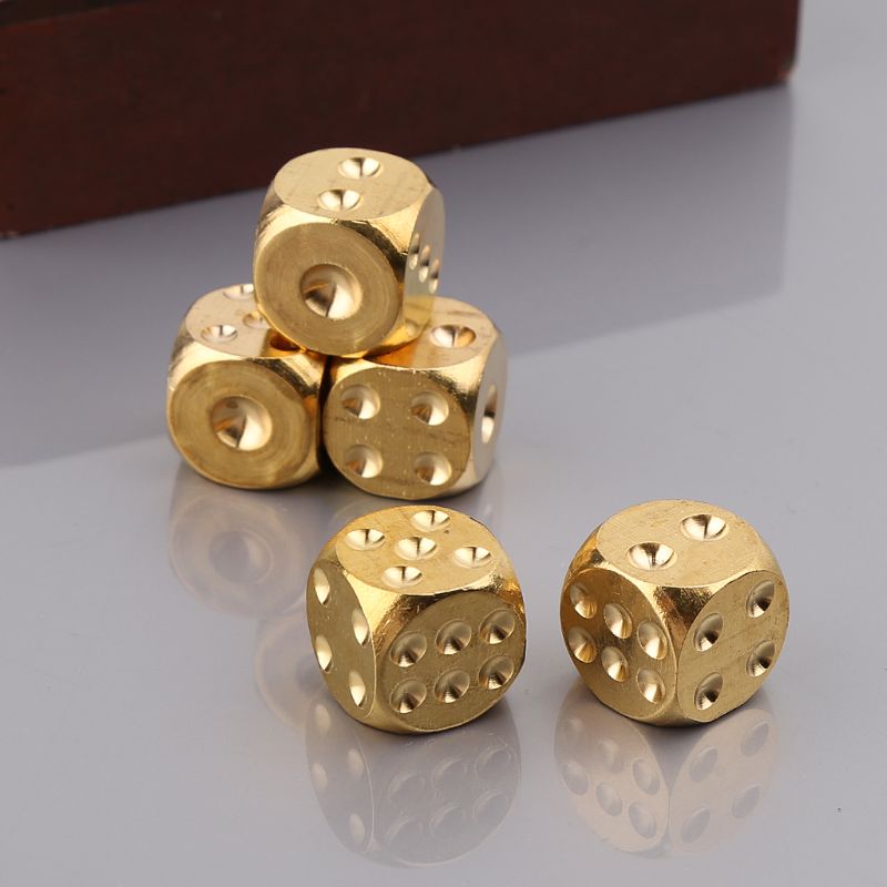 Solid Brass Steel Dice