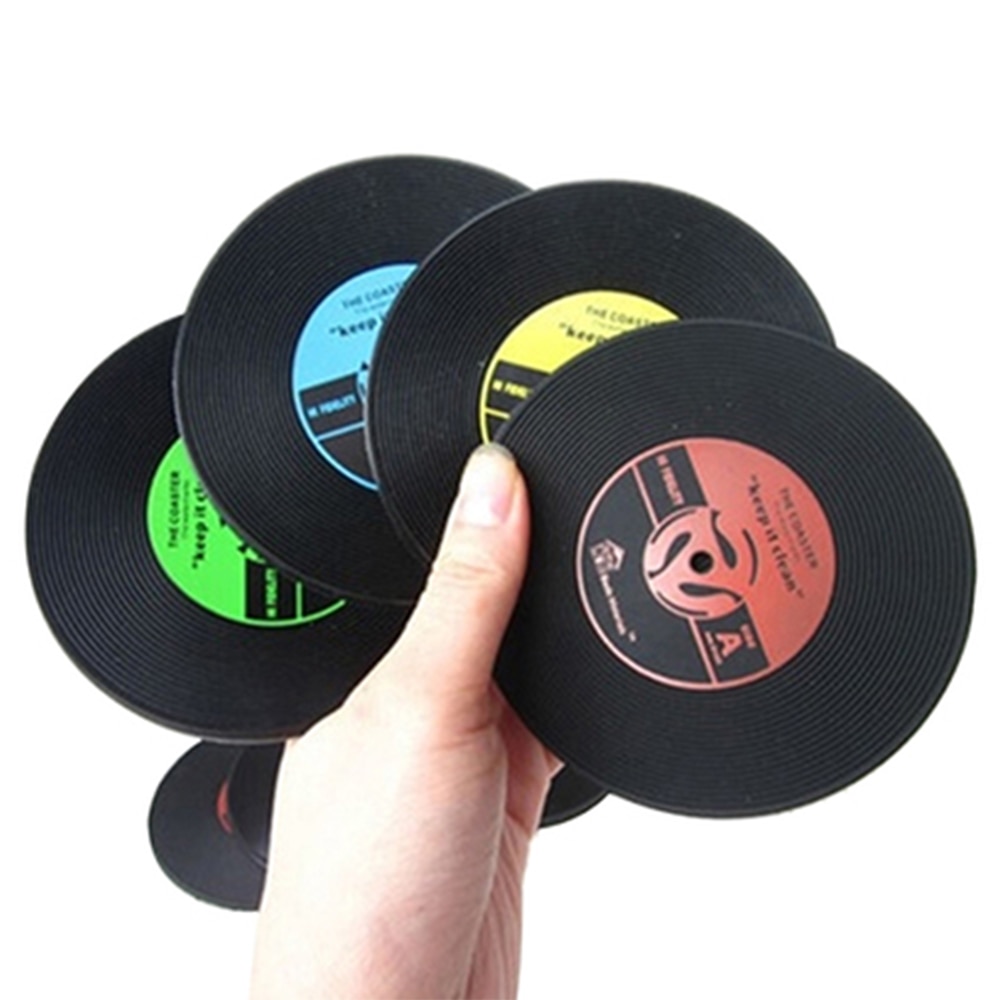 Non Slip Vinyl Record Coaster