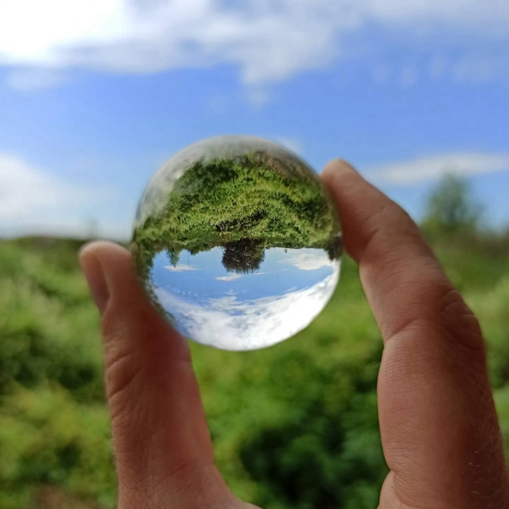 Transparent Crystal Ball For Photography