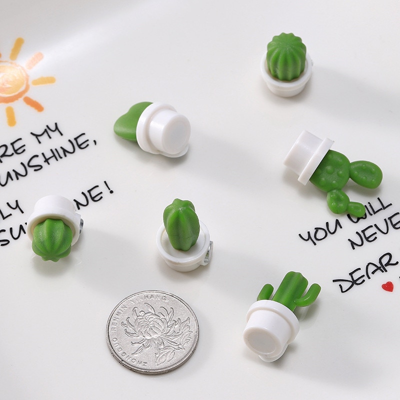 Succulent Magnets Fridge Decors (6 Pcs)