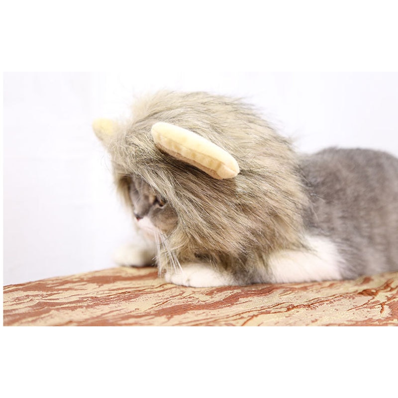 Pet Head Cap Lion Costume For Cats