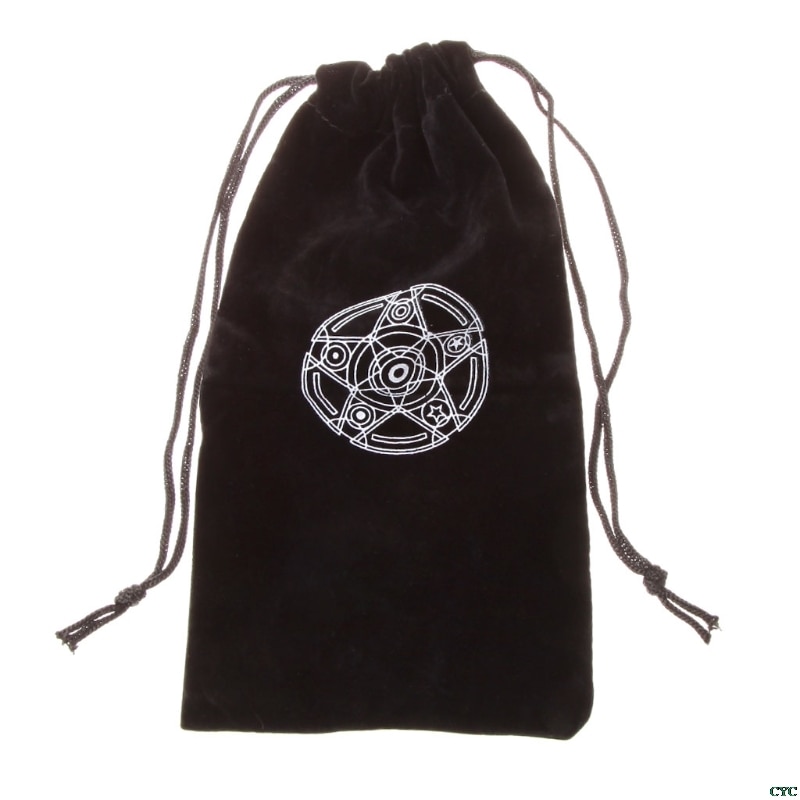 Flannel Drawstring Tarot Card Bag