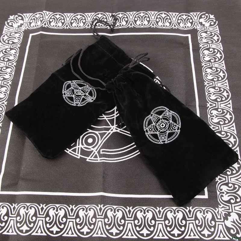 Flannel Drawstring Tarot Card Bag