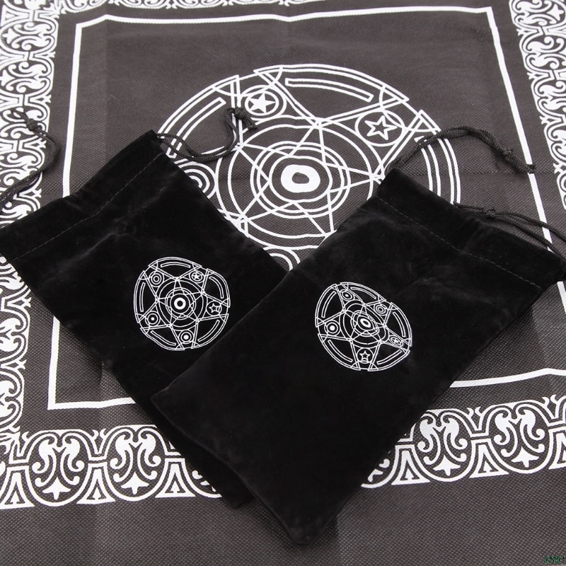 Flannel Drawstring Tarot Card Bag