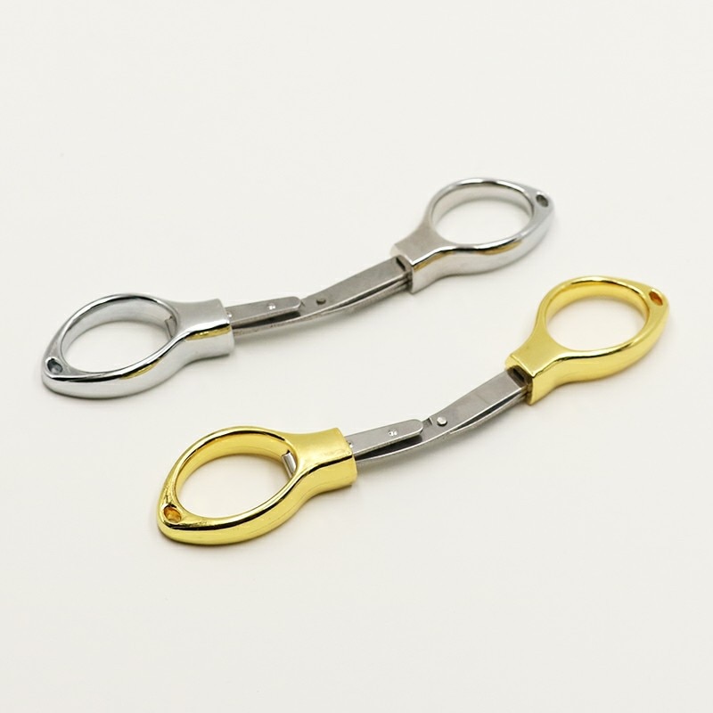 Stainless Steel Glasses Shaped Design Foldable Scissors