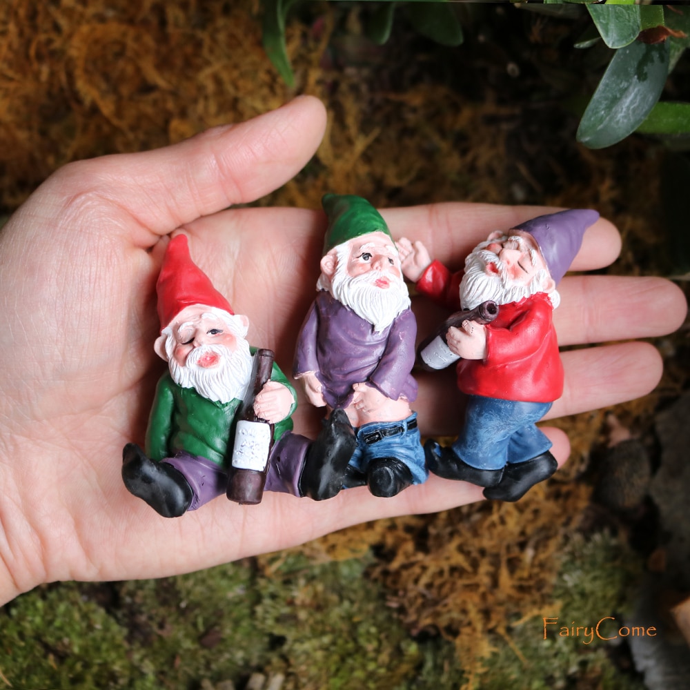 Gnome Figurines Fairy Garden Miniatures (4 pcs)