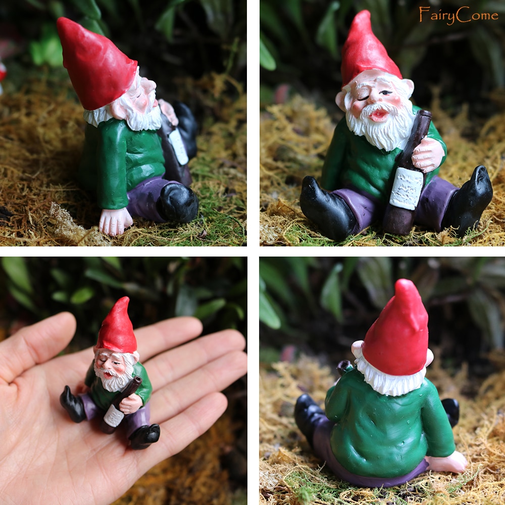 Gnome Figurines Fairy Garden Miniatures (4 pcs)