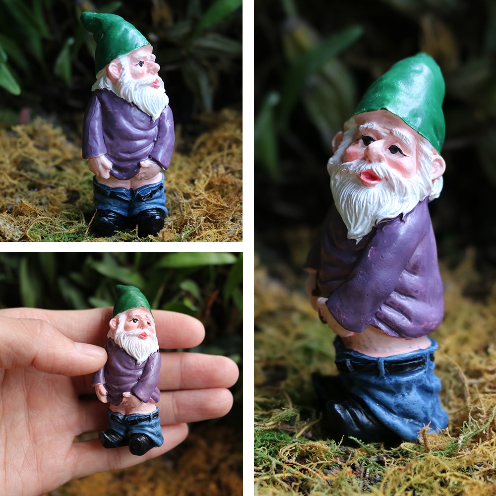 Gnome Figurines Fairy Garden Miniatures (4 pcs)