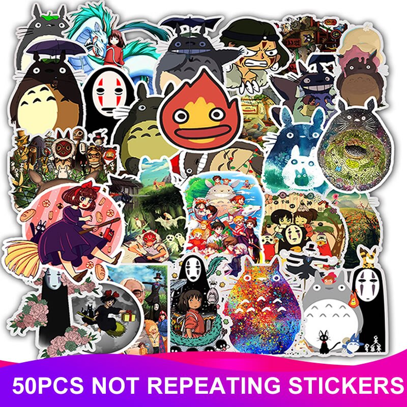 Studio Ghibli Stickers PVC Decals (50pcs)