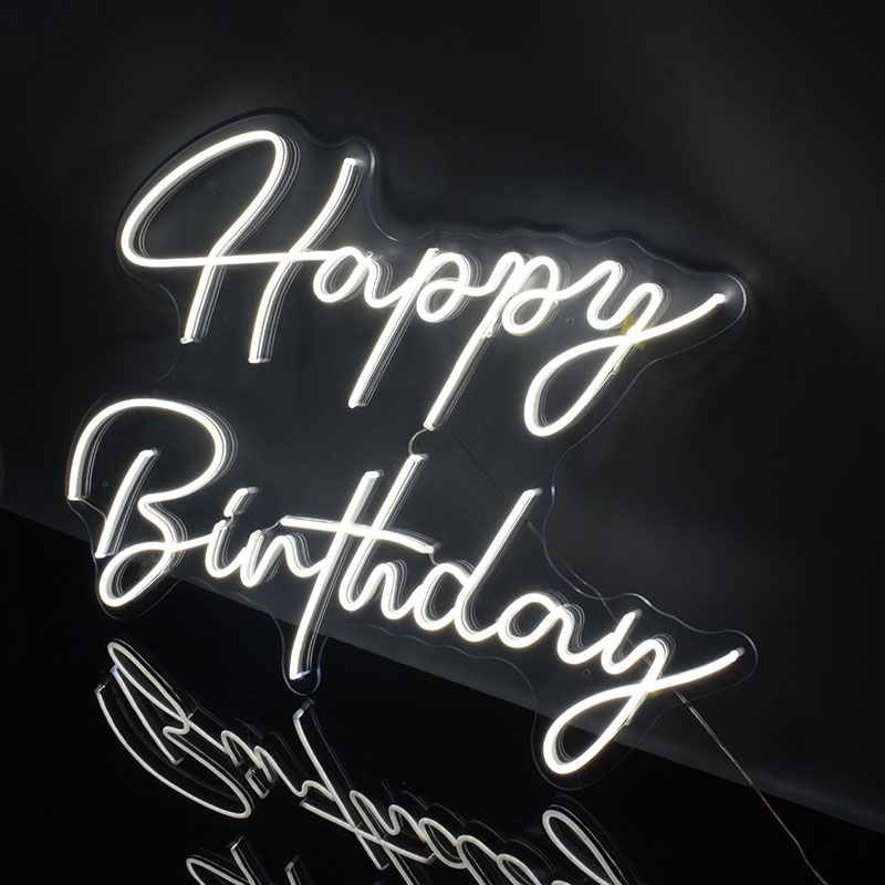 Happy Birthday LED Light Acrylic Sign