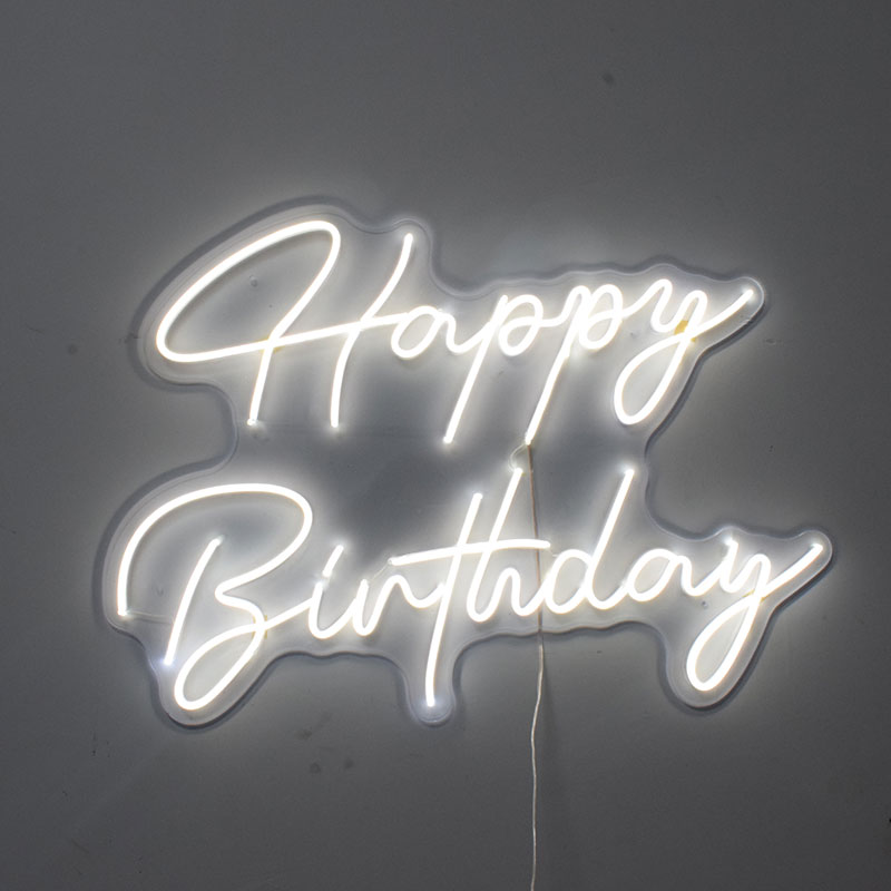 Happy Birthday LED Light Acrylic Sign