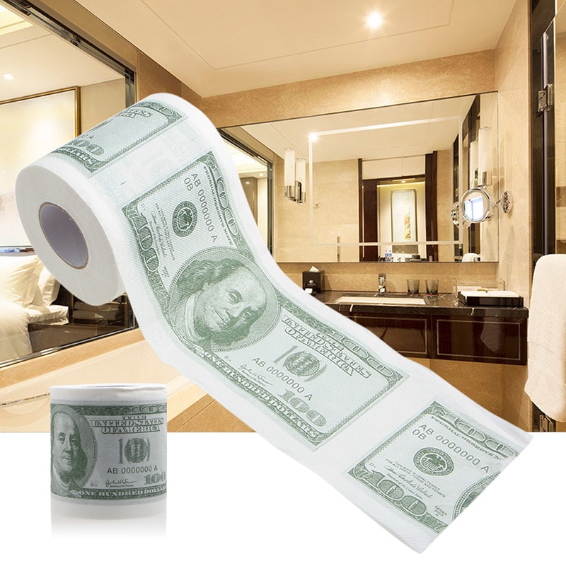 Toilet Paper Money Roll Funny 2Ply Tissue