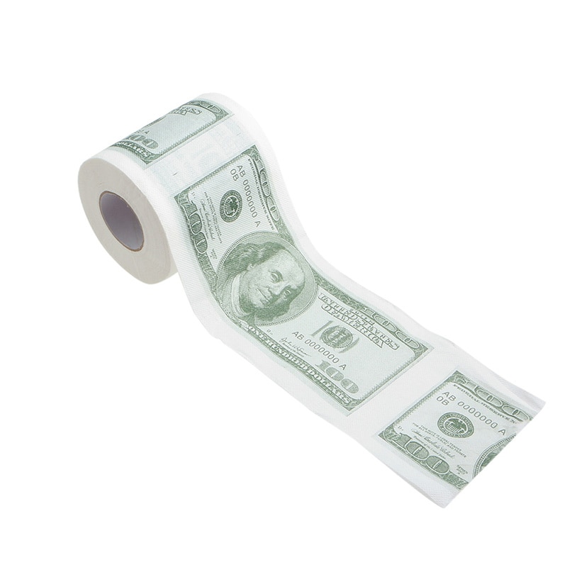 Toilet Paper Money Roll Funny 2Ply Tissue