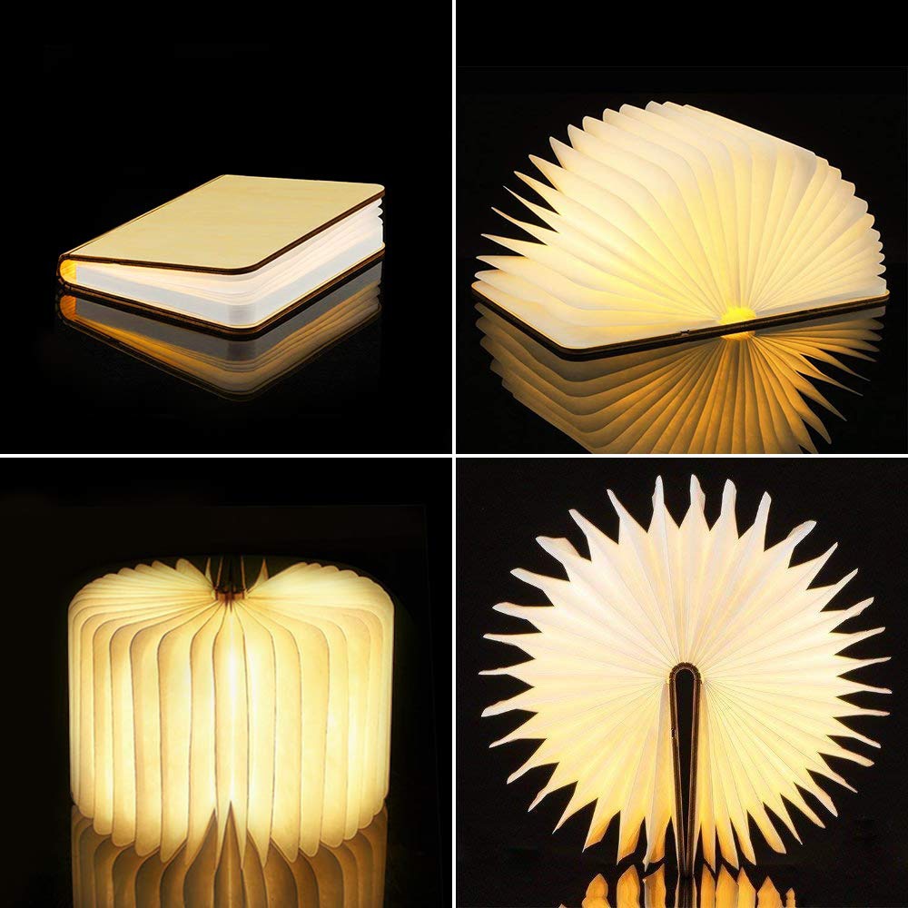 Rechargeable Book LED Lamp Decor USB Night Light