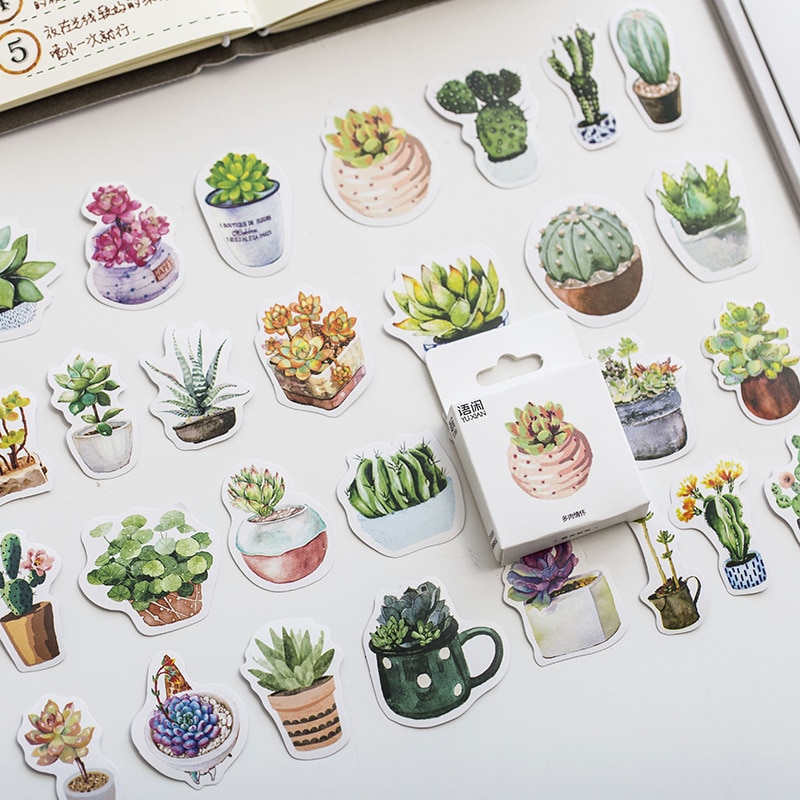 Plant Stickers Paper Stickers (50pcs)