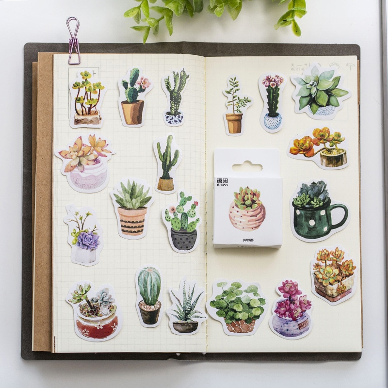 Plant Stickers Paper Stickers (50pcs)