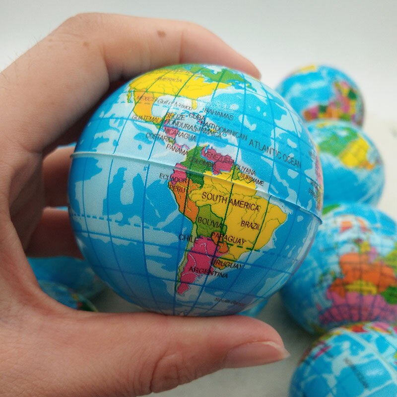 Globe Stress Balls Soft Squeeze Toy (6 pcs)