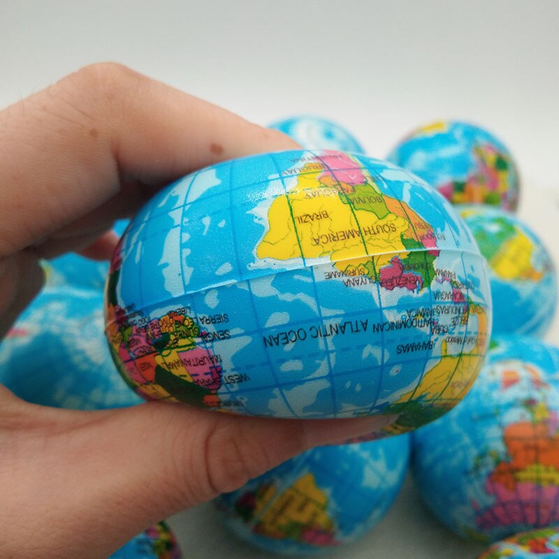 Globe Stress Balls Soft Squeeze Toy (6 pcs)