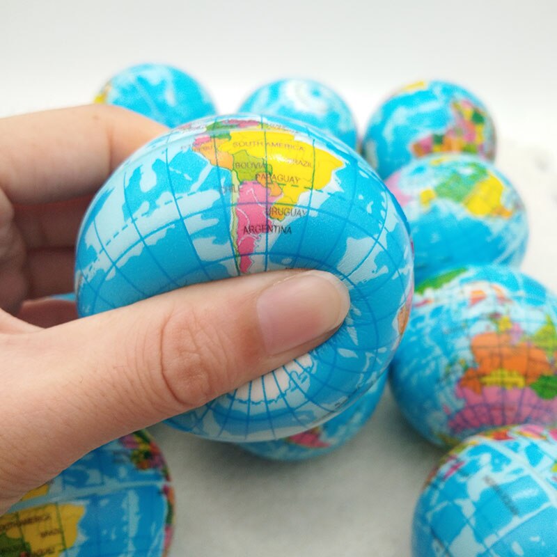 Globe Stress Balls Soft Squeeze Toy (6 pcs)