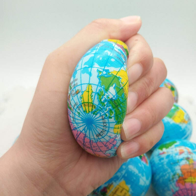 Globe Stress Balls Soft Squeeze Toy (6 pcs)