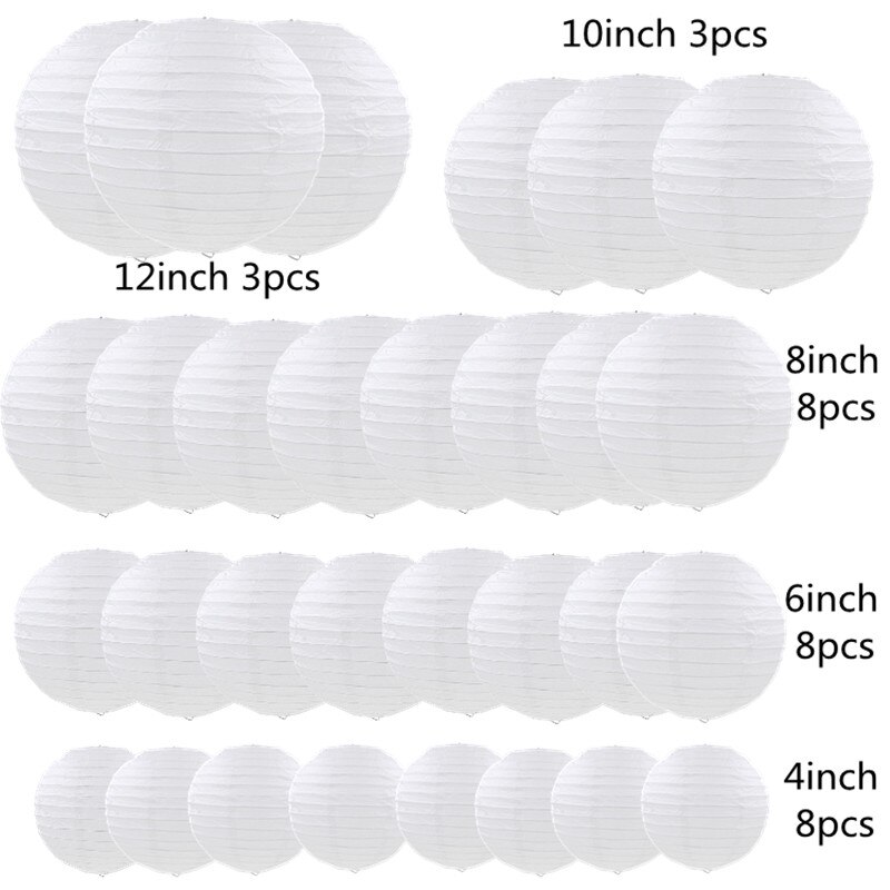 Mini Paper Lanterns Party Decor (30pcs)