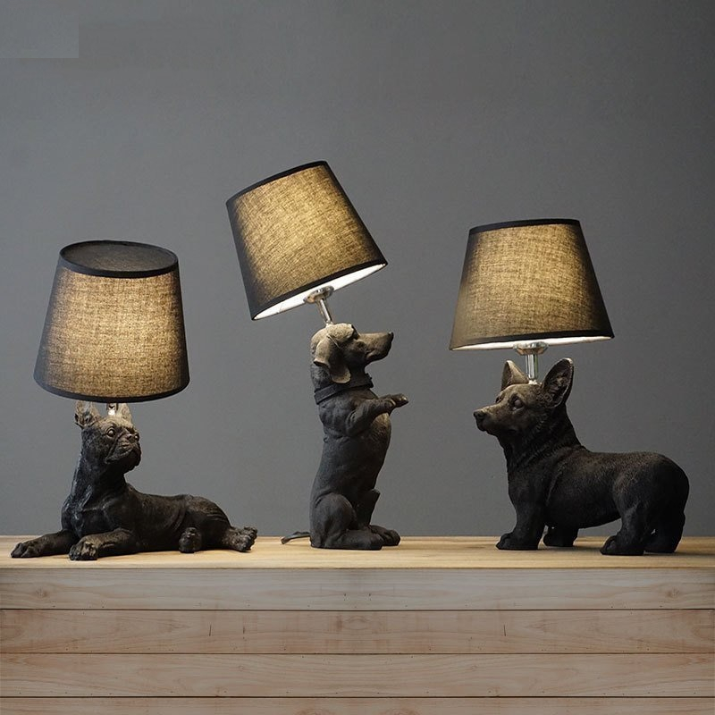 Dog Lamp Table Night Light