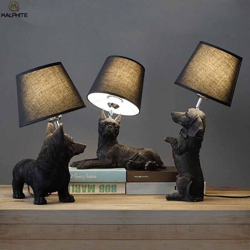 Dog Lamp Table Night Light