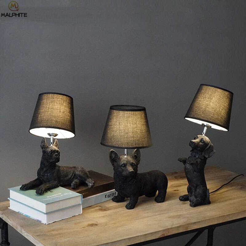 Dog Lamp Table Night Light