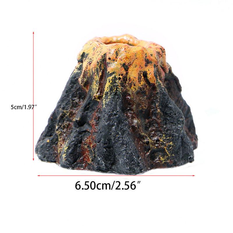 Fish Tank Volcano Aquarium Decor