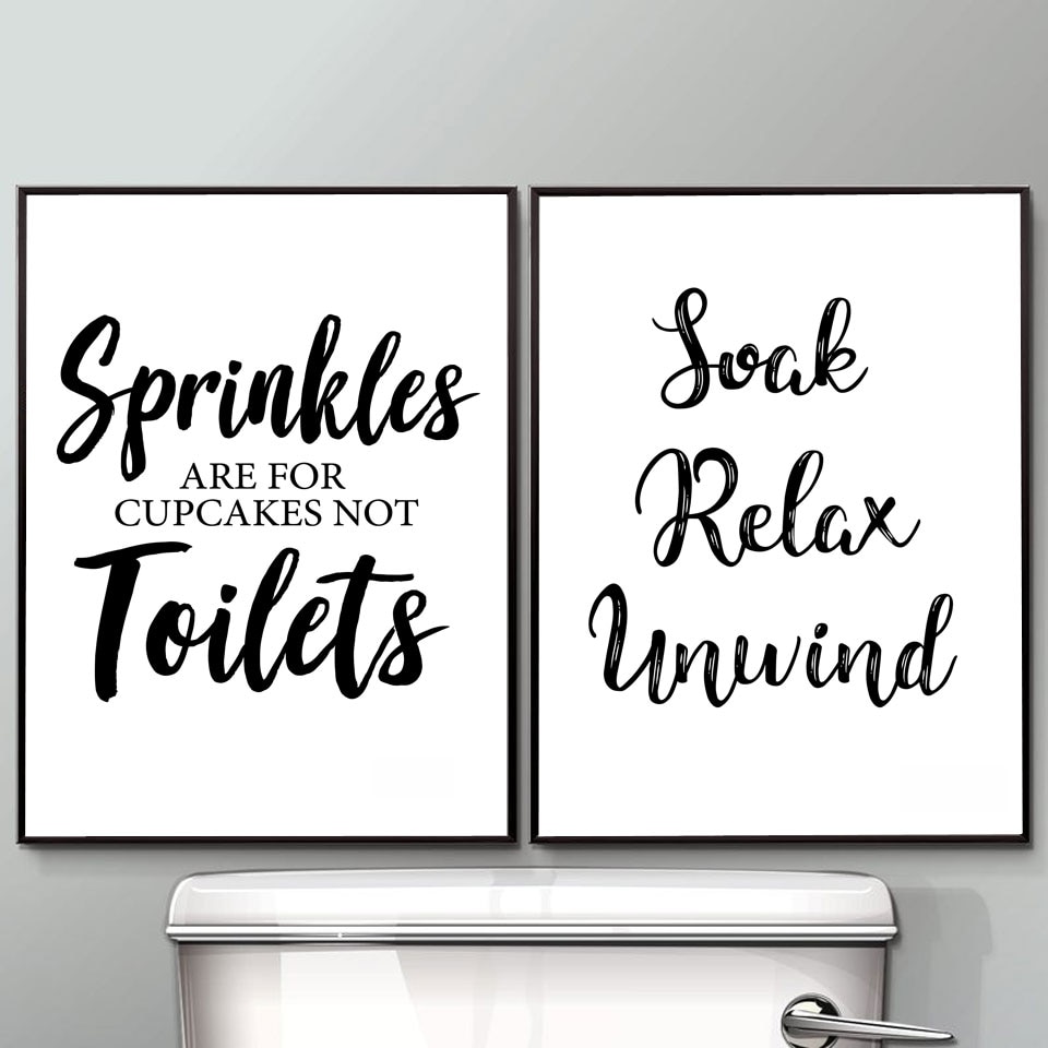 Funny Toilet Sign Wall Decor