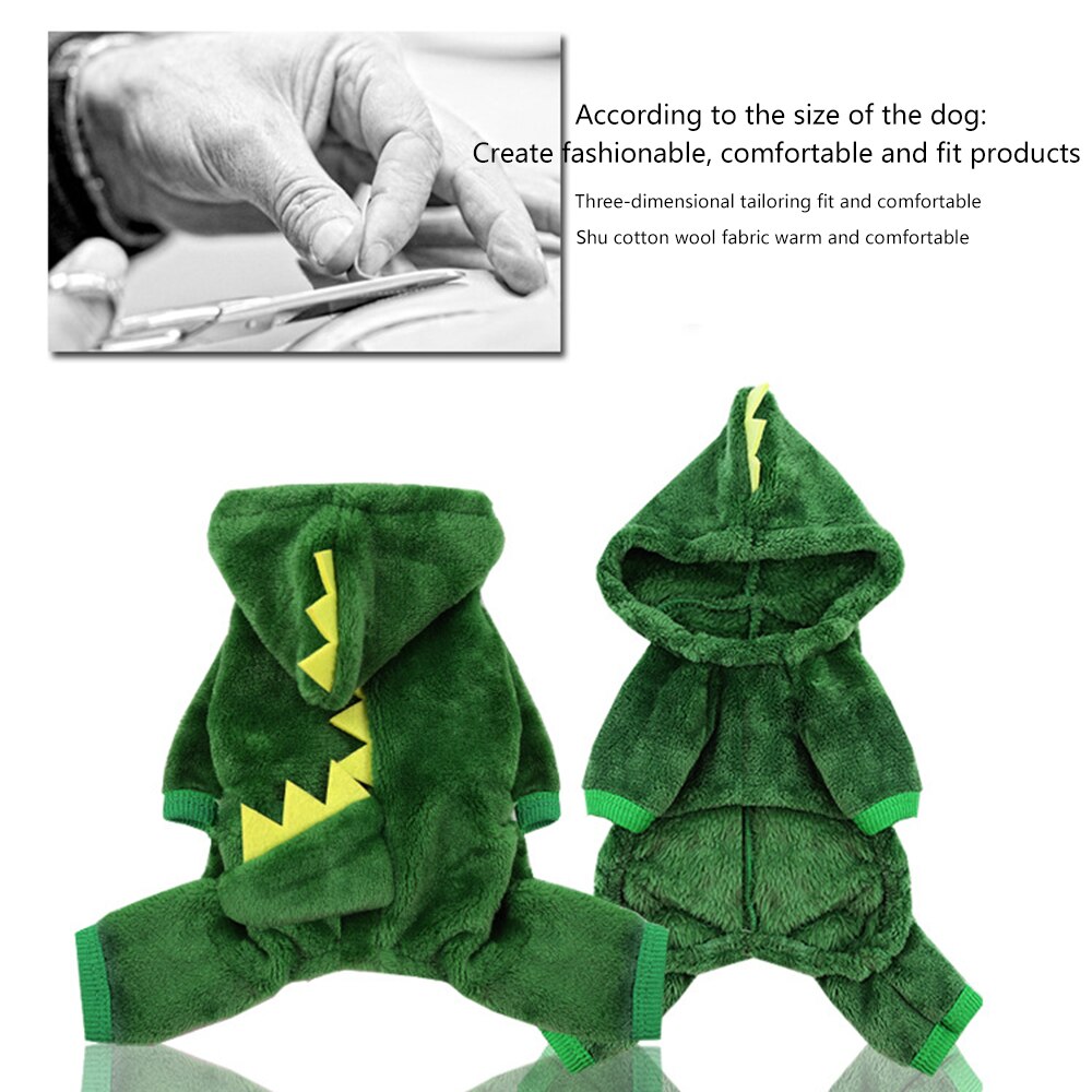 Dog Dinosaur Costume Pet Hoodie